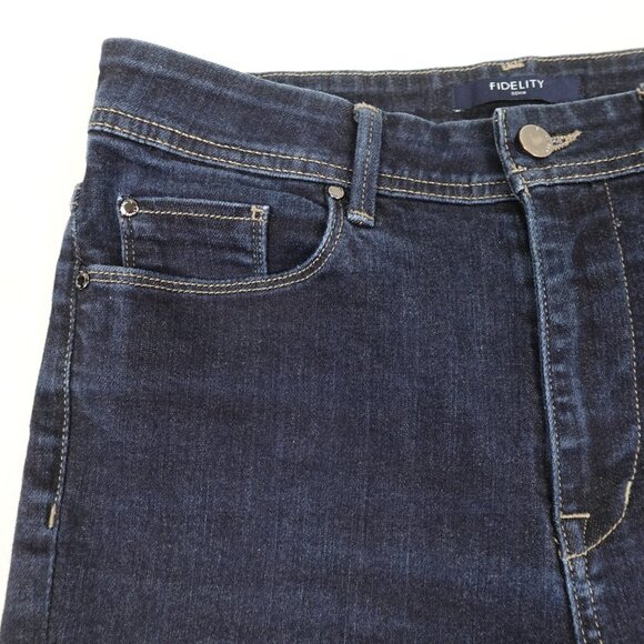 FIDELITY Sierra High Rise Slim Boot Jeans Women's 29 Stretch Denim Made in USA - Picture 8 of 13